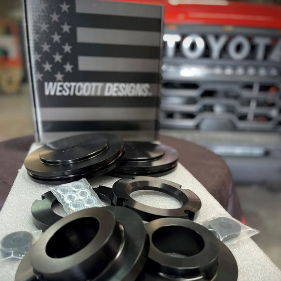 Westcott Designs 2022-2023 Toyota Tundra Preload Collar Suspension Lift Kit - SR5, Limited , Platinum, 1794, Hybrid, TRD Sport, TRD Off-Road , AVS/Air Ride, Capstone