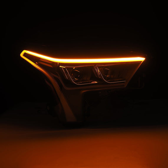 AlphaRex 2022-2023 Toyota Tundra/Sequoia LUXX-Series LED Projector Headlights Black