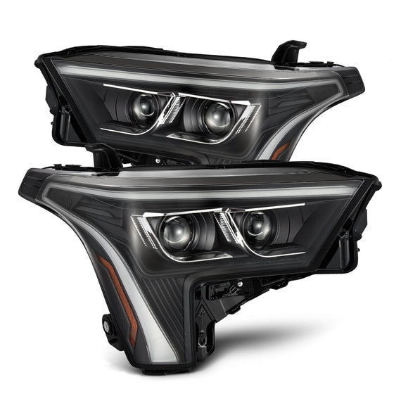 AlphaRex 2022-2024 Toyota Tundra/Sequoia LUXX-Series LED Projector Headlights Black