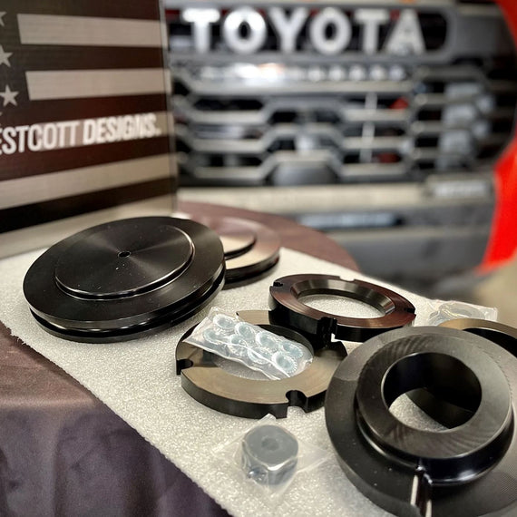 Westcott Designs 2023 Toyota Sequoia Preload Collar Suspension Lift Kit – SR5, Limited, Platinum, Capstone, TRD Off-Road, AVS/Air Ride
