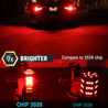 3157 / 3156 Turn Signal - Brake LED Projector Light Bulbs (Red)