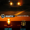 3157 / 3156 Turn Signal - Daytime Running DRL LED Projector Light Bulbs (Amber Yellow)