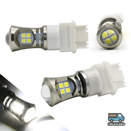 3157 / 3156 Turn Signal - Daytime Running DRL LED Projector Light Bulbs (White) LED Accessories Truck2go 