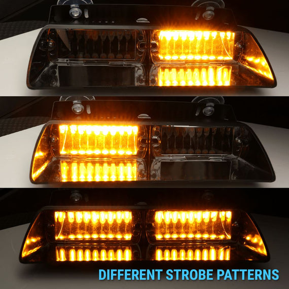 36w Emergency Hazard Warning Strobe Roof Top LED Light Bar | Amber | Top Security System