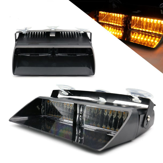 36w Emergency Hazard Warning Strobe Roof Top LED Light Bar | Amber | Top Security System