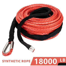 Winch kit synthetic winch rope red winch rope