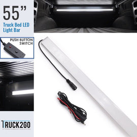 55" Universal Fit Truck Bed Waterproof 2835 LED Lighting Strip Kit (White led) LED Accessories Truck2go 