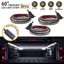 60" Universal Fit Truck Bed Waterproof LED Lighting Strip Kit (White led) LED Accessories Truck2go 