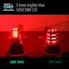 7443 / 7440 F1 Style Flashing Brake 2016-Chip 24 LED Light Bulbs (Red)