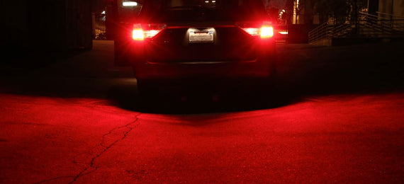 7443 / 7440 Turn Signal - Brake LED Projector Light Bulbs (Red)