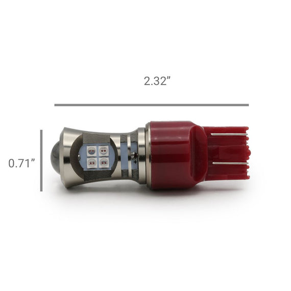 7443 / 7440 Turn Signal - Brake LED Projector Light Bulbs (Red)