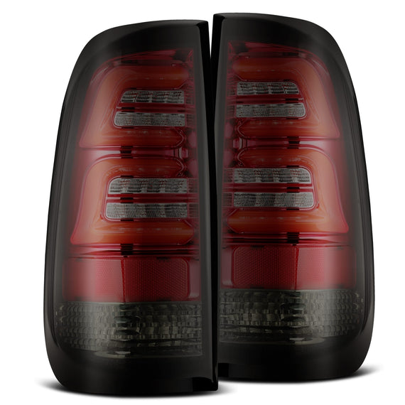 AlphaRex 1999-2016 Ford F-250/F-350 Super Duty PRO-Series LED Tail Lights Red Smoke
