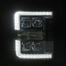 AlphaRex 2011-2016 Ford Super Duty NOVA-Series LED Projector Headlights Chrome Headlights Assembly AlphaRex 