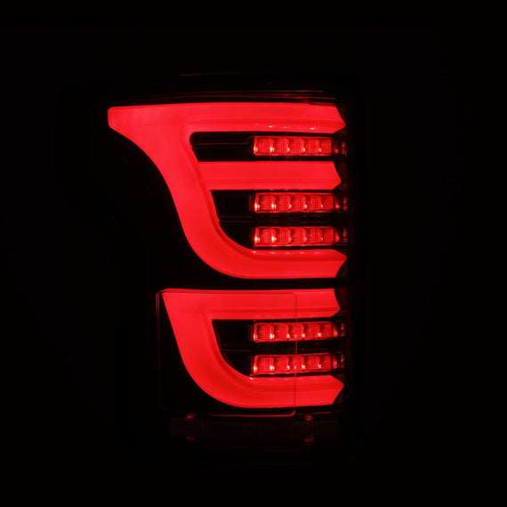 AlphaRex 2015-2020 Ford F-150 LUXX-Series LED Tail Lights Alpha-Black