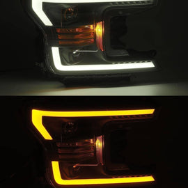 AlphaRex 2018-2020 Ford F150 LUXX-Series LED Projector Headlights Chrome Headlights Assembly AlphaRex 
