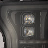 AlphaRex 2018-2020 Ford F-150 (MK II 14th Gen Style) NOVA-Series LED Projector Headlights Alpha-Black