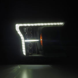 AlphaRex 2018-2020 Ford F150 (MK II 14th Gen Style) NOVA-Series LED Projector Headlights Black Headlights Assembly AlphaRex 