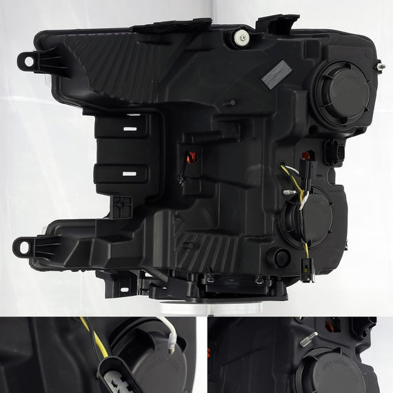 AlphaRex 2018-2020 Ford F-150 PRO-Series Halogen Projector Headlights Black