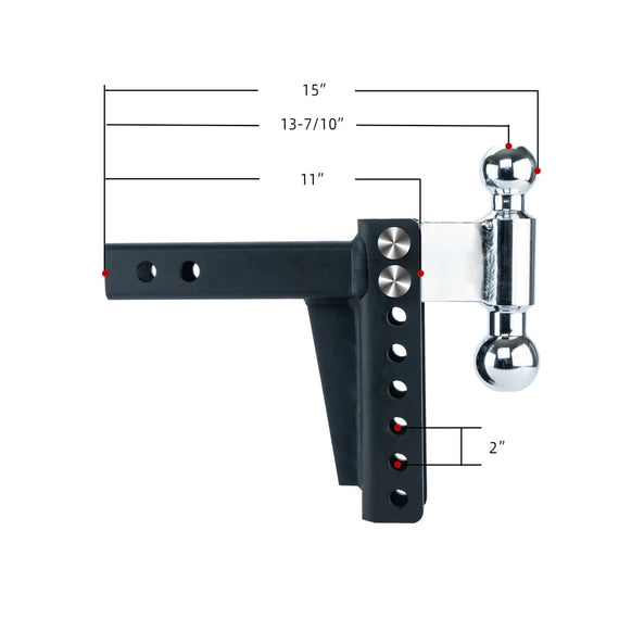 Copy of 10'' Adjustable Trailer Hitch for 2