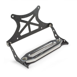 Flip Up License Plate Relocation Bracket | Fairlead Mounted