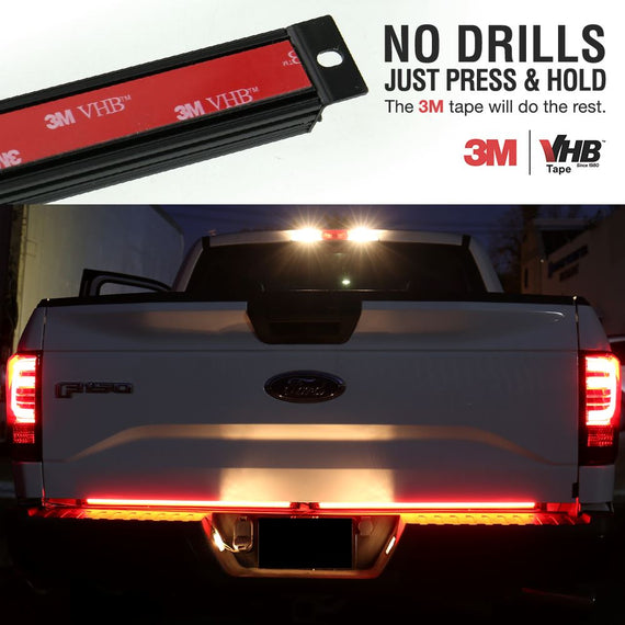 Sequential LED Light Bar with Flashing Brake Alert