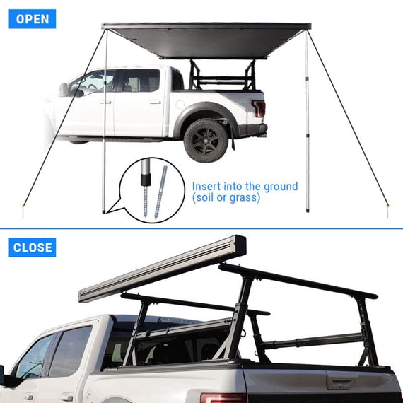 Universal Fit 8' x 6.5' Large Size Pull-out Awning