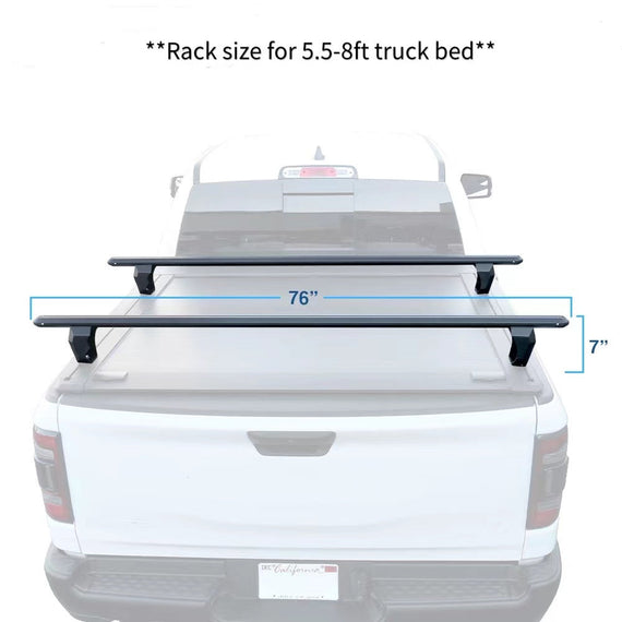 Universal fit Truck Bed Adjustable Crossbar Rack