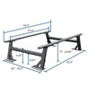 Universal fit Truck Bed Height Adjustable Ladder Rack (Fits only with our Pro / Recoil / E-power Retractable cover)