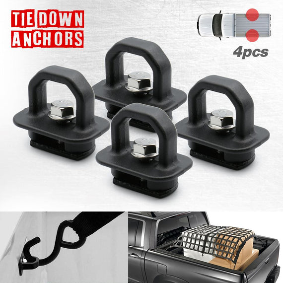 4 Pack Of Tie Down Anchors Hooks For Trailer Truck Bed Bracket Enclosed  Points Pickup Camper - Truck Accessories - AliExpress
