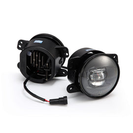 Universal JEEP DoubleTap Dual Color LED Projector Fog Lights (Also fits Chrysler/Dodge/Hummer) Headlights Assembly AlphaRex 